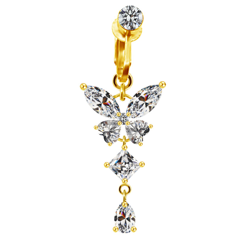 Faux Clip On Belly Ring