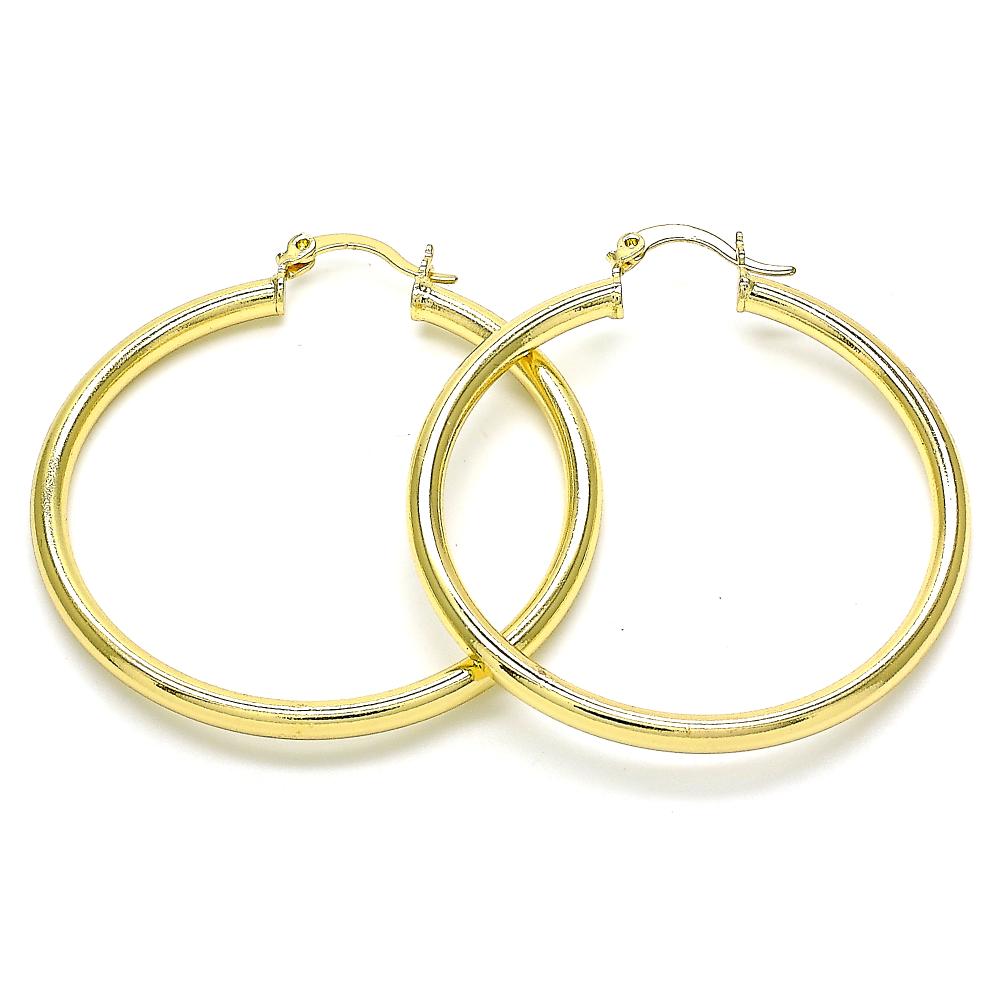 Oro Gold Plated Fashion Hoop