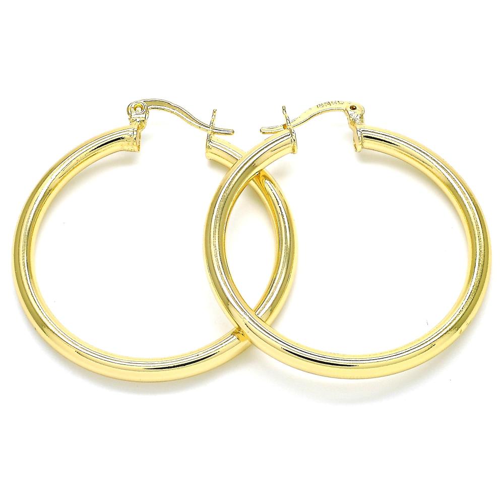 Oro Gold Plated Fashion Hoop