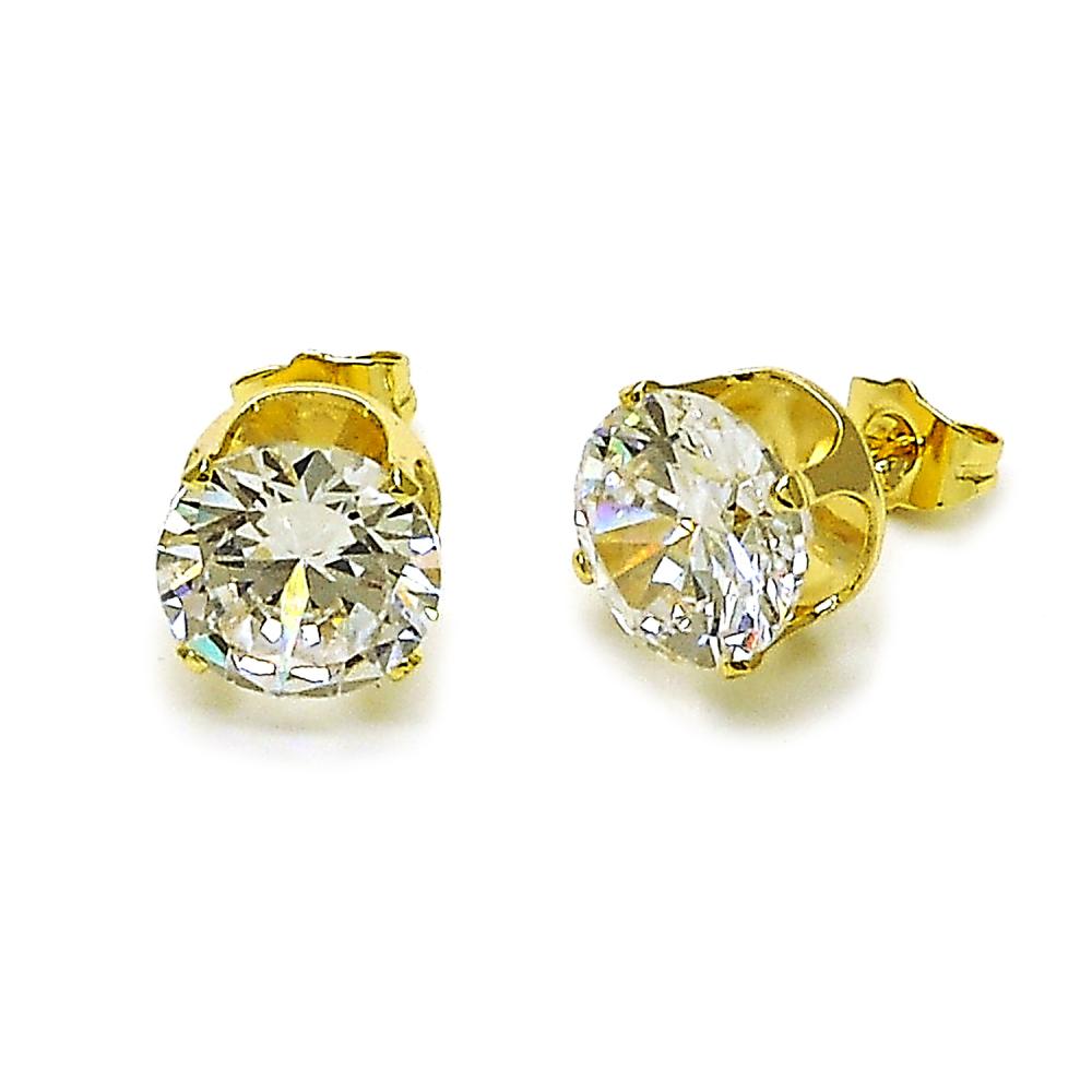 XLarge Cubic Zirconia Stud Earrings