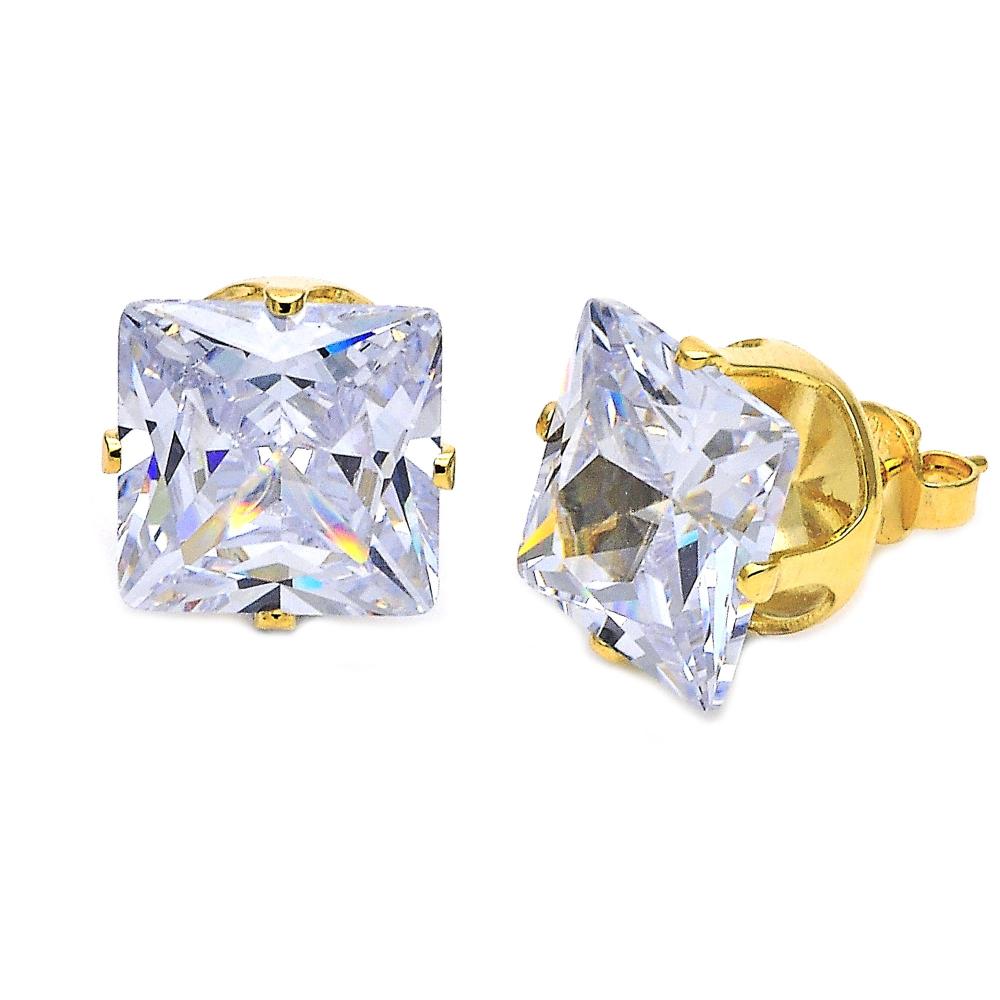 XLarge Cubic Zirconia Stud Earrings
