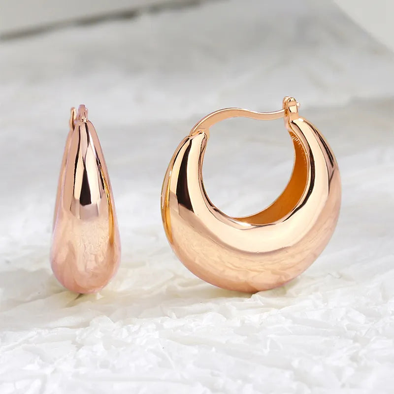 Scallop Gold Plated Hoop Earrings