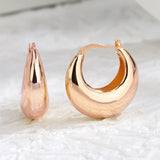 Scallop Gold Plated Hoop Earrings