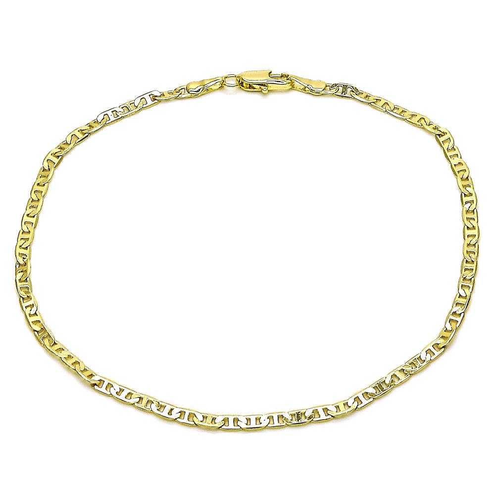 Lyn Gold Plated Chain Design Anklet