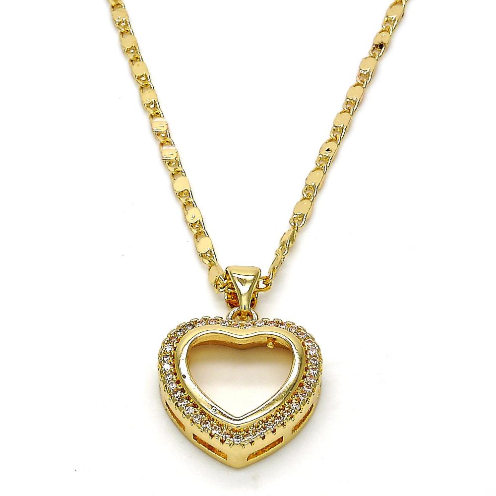 Ellie Heart Rhinestone Necklace