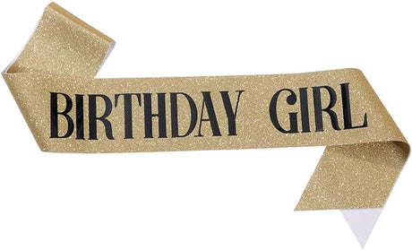 Birthday Girl Glitter Sash