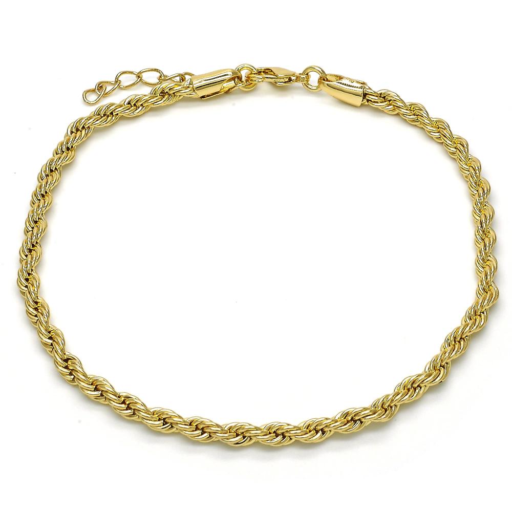 Aakira Ropey Gold-Plated Anklet