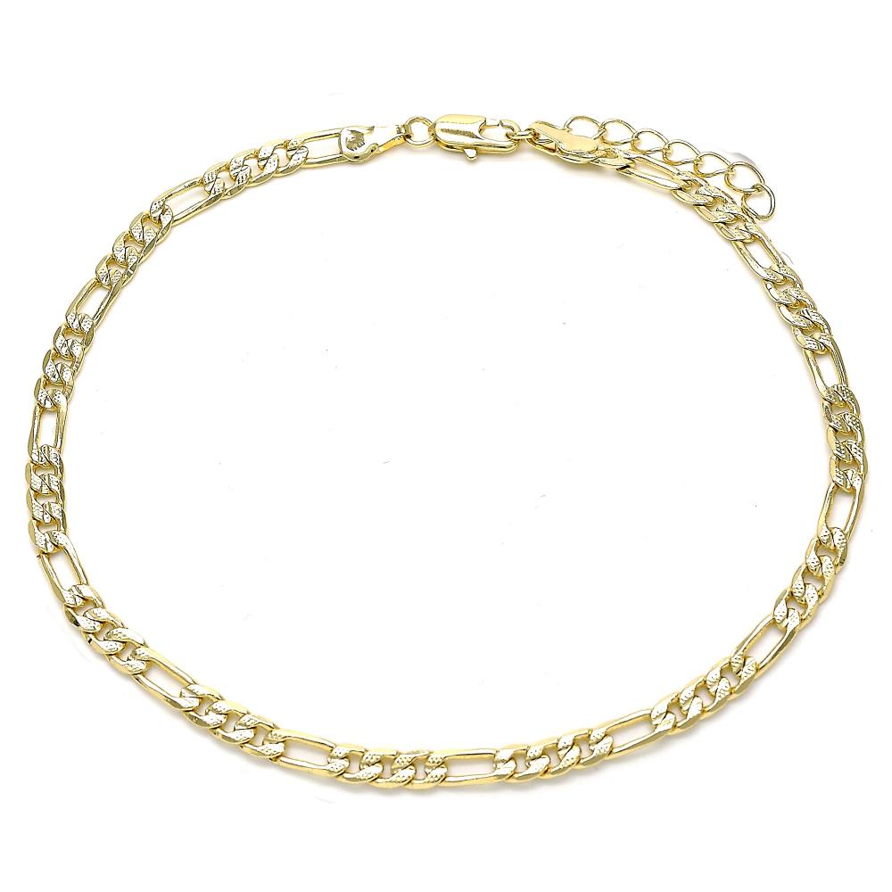 Gold Layered Figaro Anklet