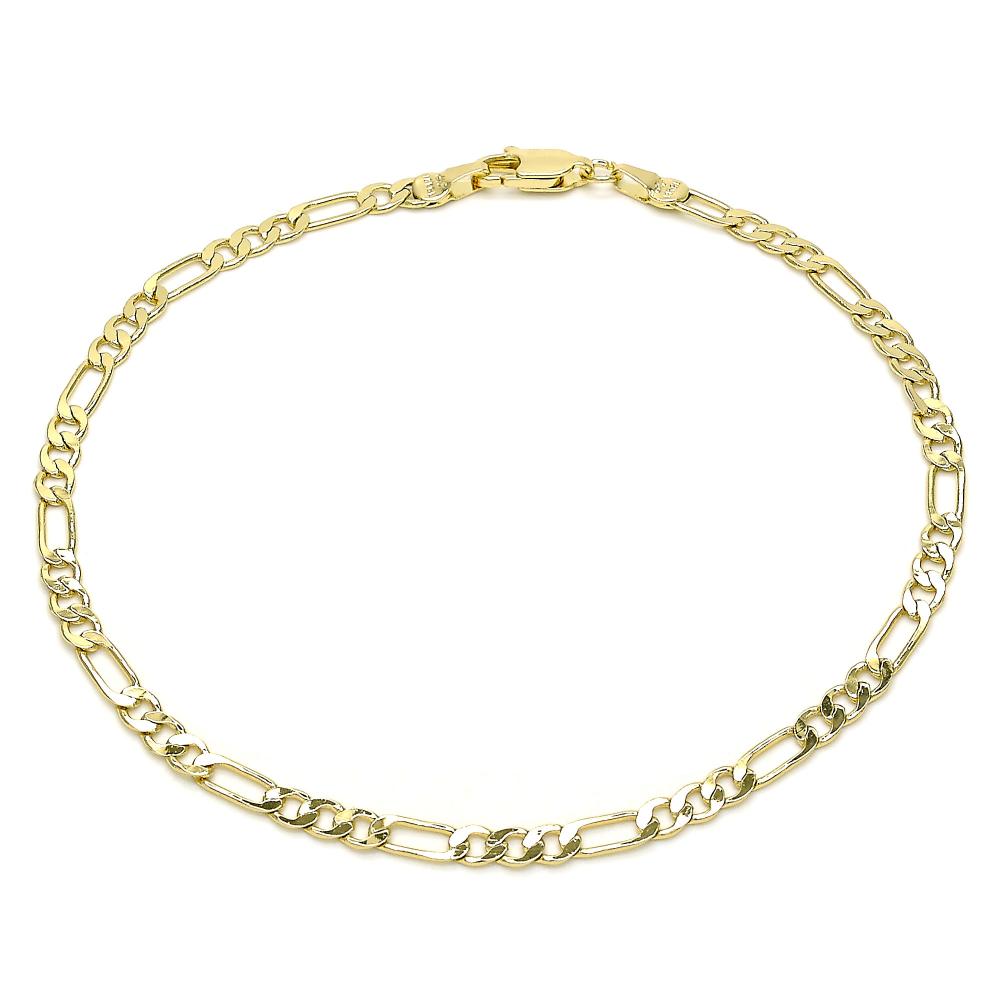 Figaro 2.0 Gold Plated Anklet