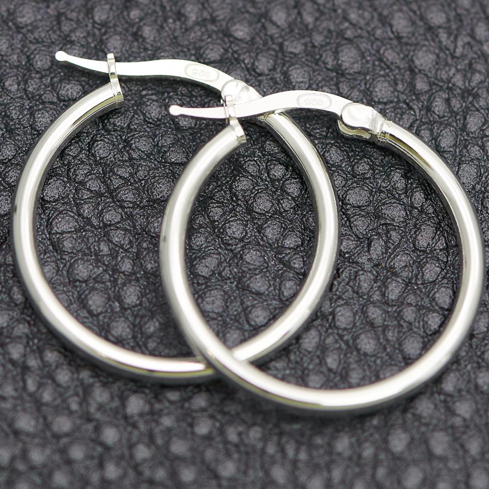 Claire 925 Silver Hoop Earrings