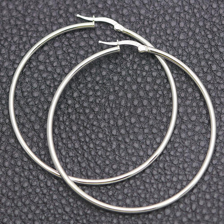 Claire 925 Silver Hoop Earrings