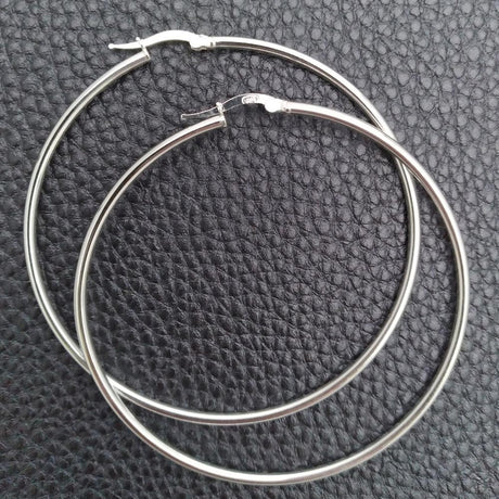 Claire 925 Silver Hoop Earrings