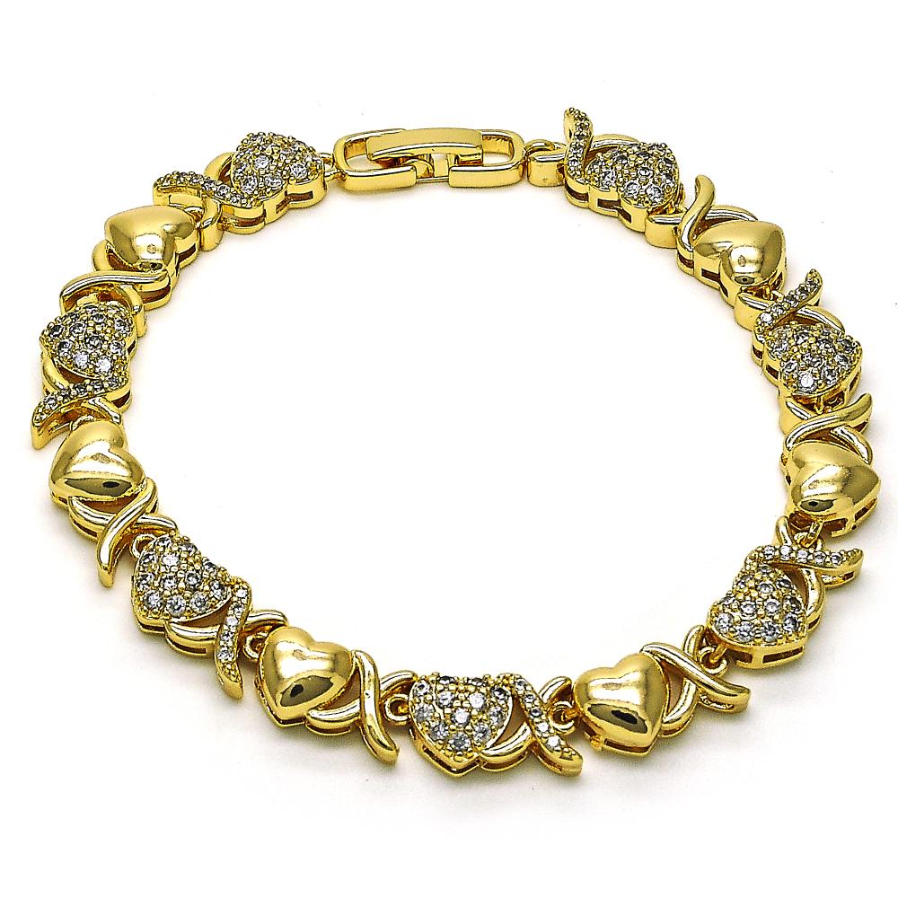 Emma XOXO Gold Plated Bracelet
