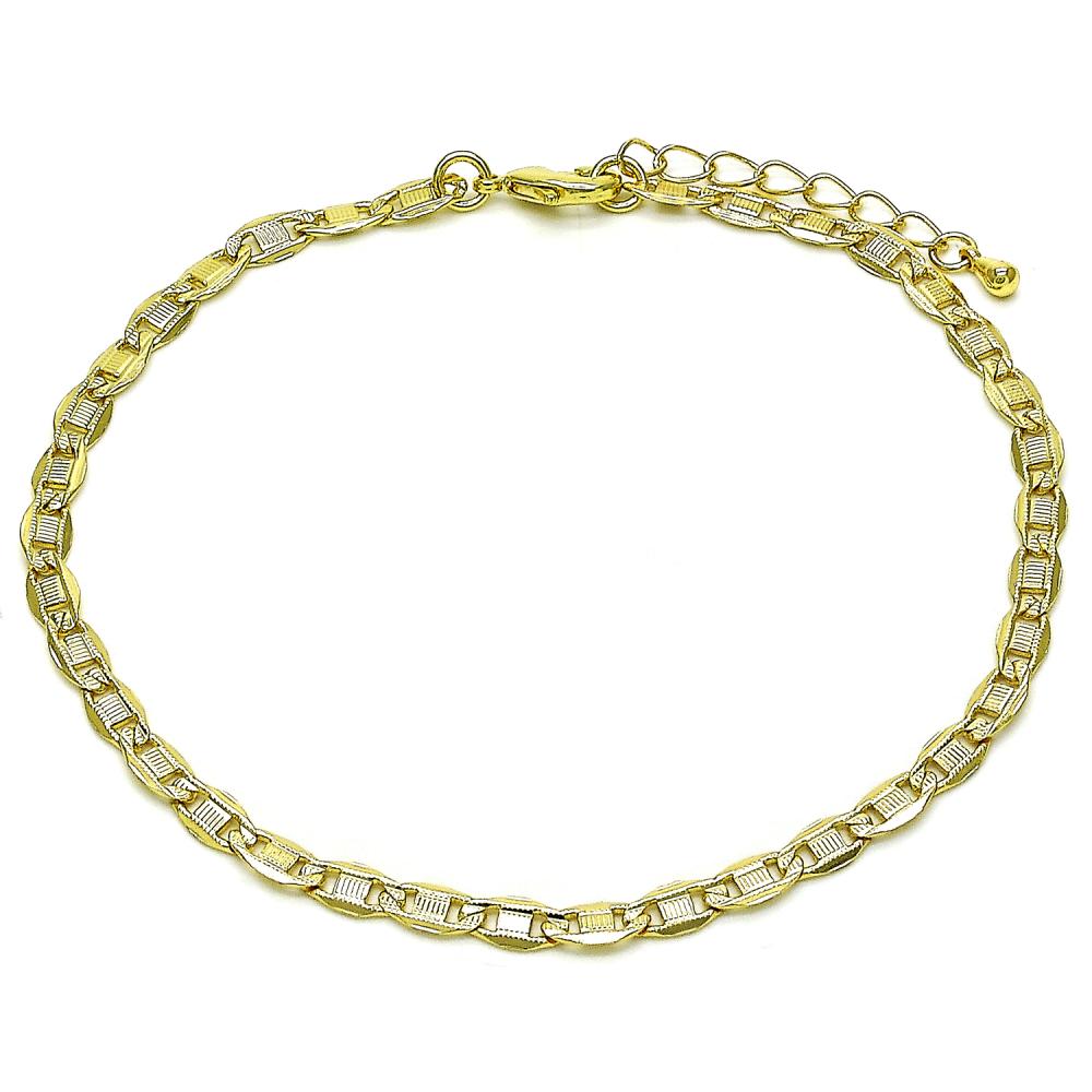 Dina Gold Plated Chain Anklet