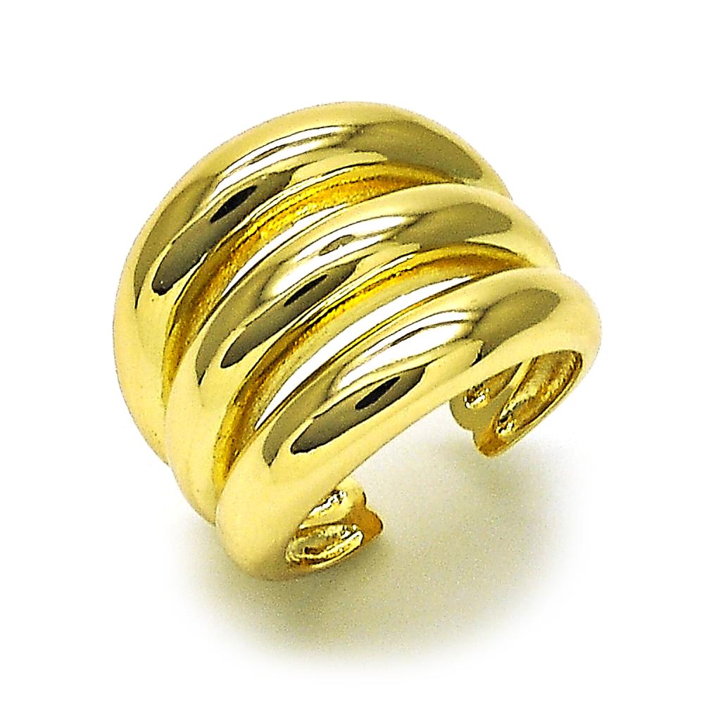 Faya 3 Hoop Gold Plated Ring