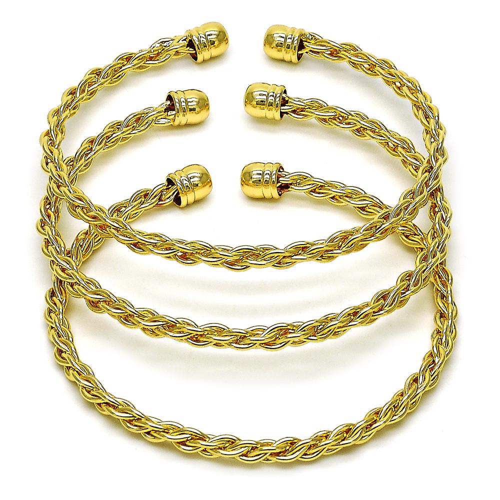 Ropey Gold Cuff