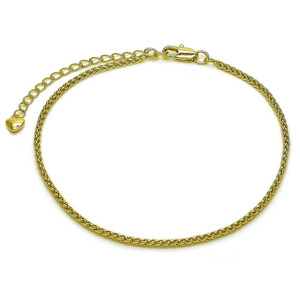 Polished Gold Filled Anklet