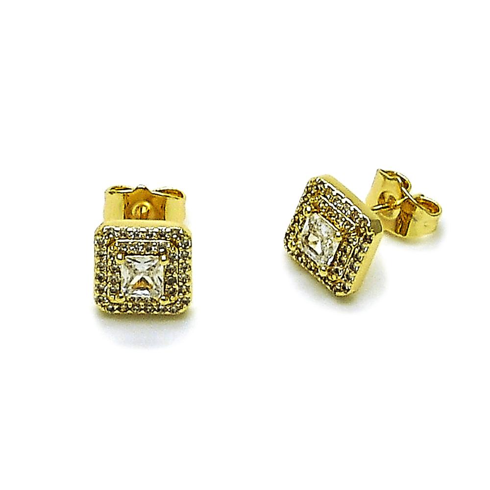 Sherri Gold Square Studs