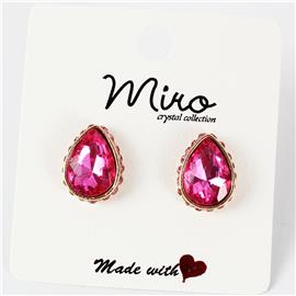 Crystal Tear Drop Earring – MISSARI