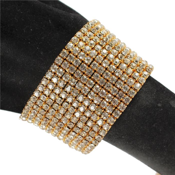 Lyra Gold Rhinestone Bracelet