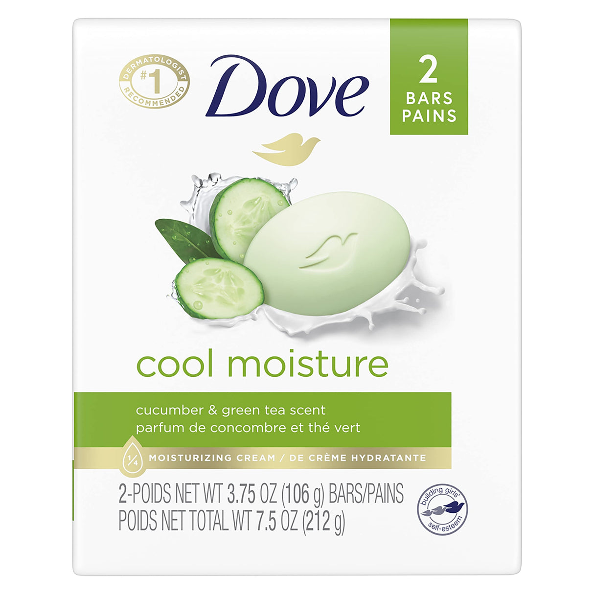 Dove Cool Moisture 2 Bar Soap