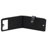 Saffiano Flat Bi-fold Card Holder Wallet