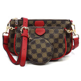 Cadet Monogram 3pcs Crossbody Bag
