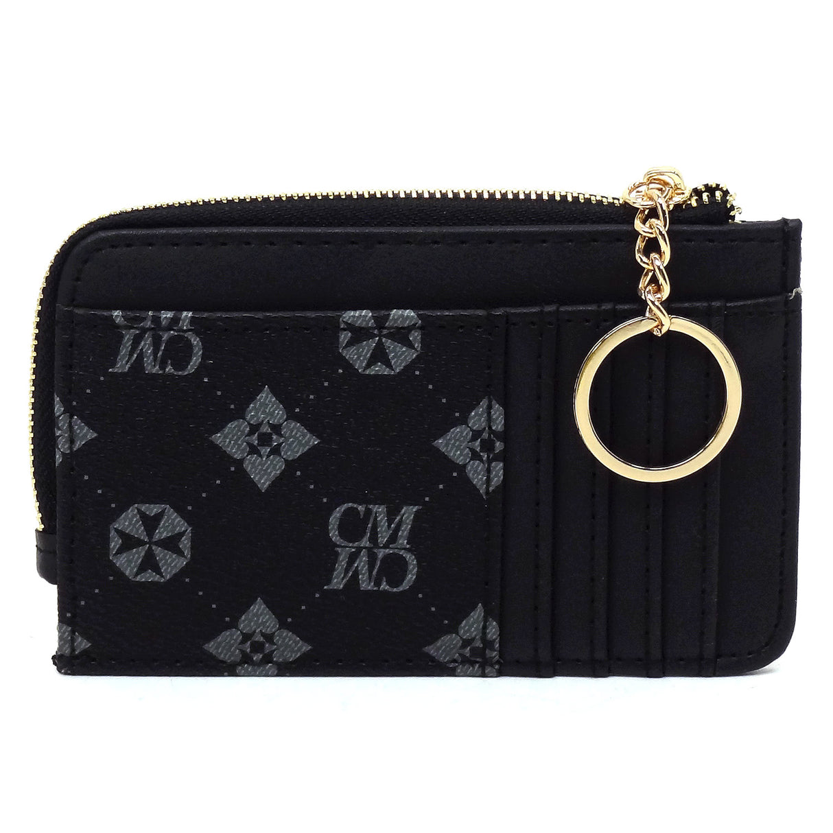 Monogram Card Holder Keychain Wallet