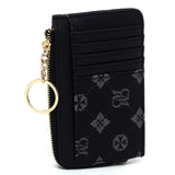Monogram Card Holder Keychain Wallet