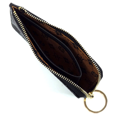 Monogram Card Holder Keychain Wallet