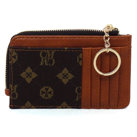 Monogram Card Holder Keychain Wallet