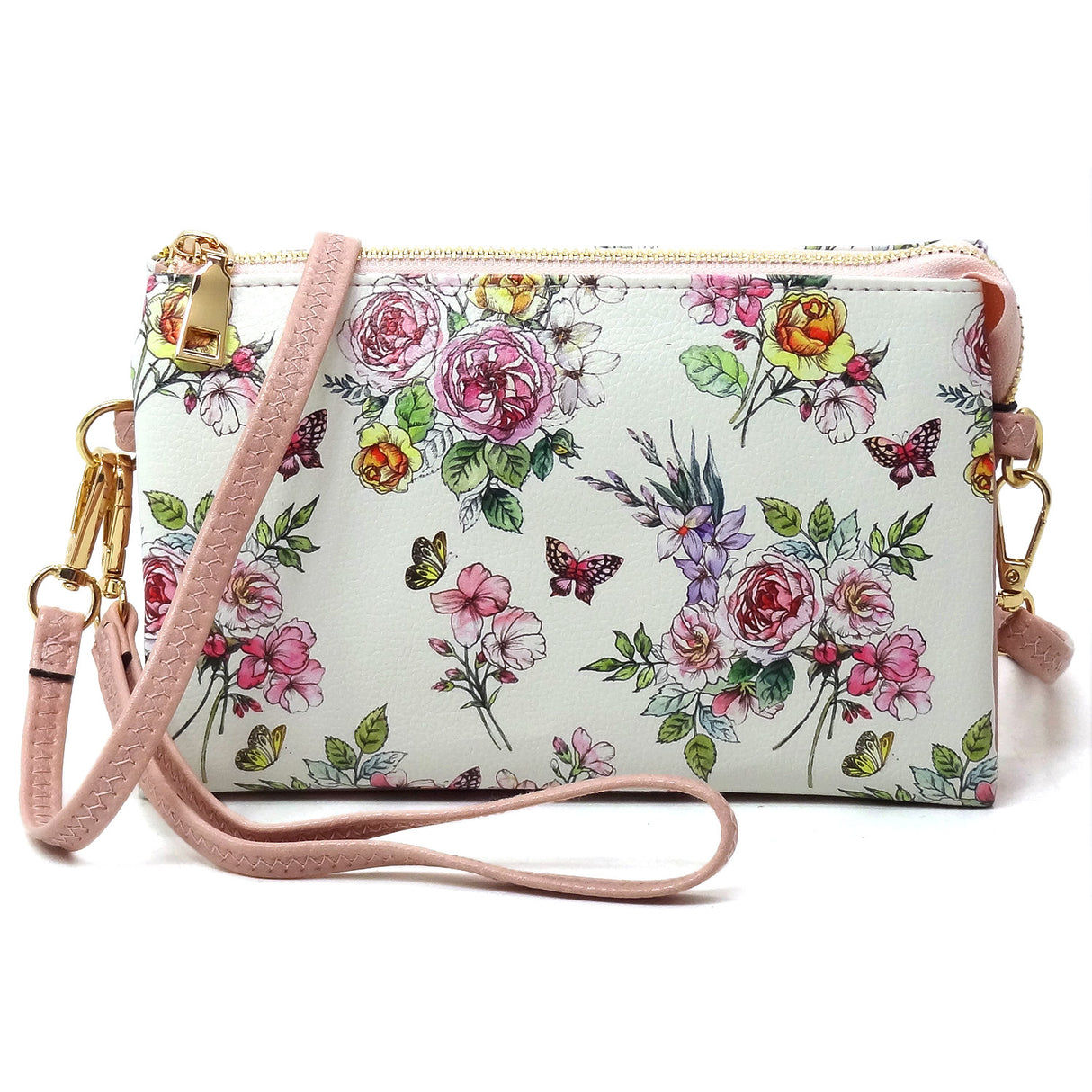 Flower Crossbody Bag Clutch Wristlet