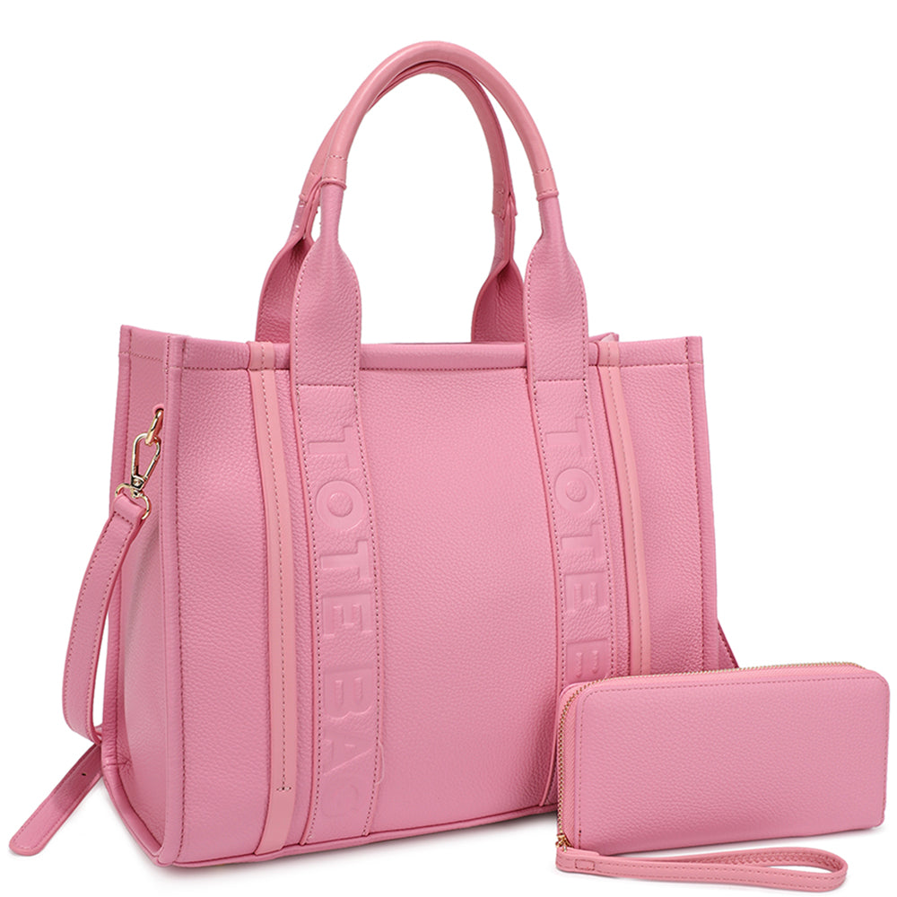 NO LOGO Tote Bag with Wallet Set