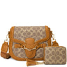 Oval Pattern Casual Crossbody W Wallet Set