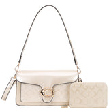 2In1 Glossy Oval Print Shoulder Crossbody Set