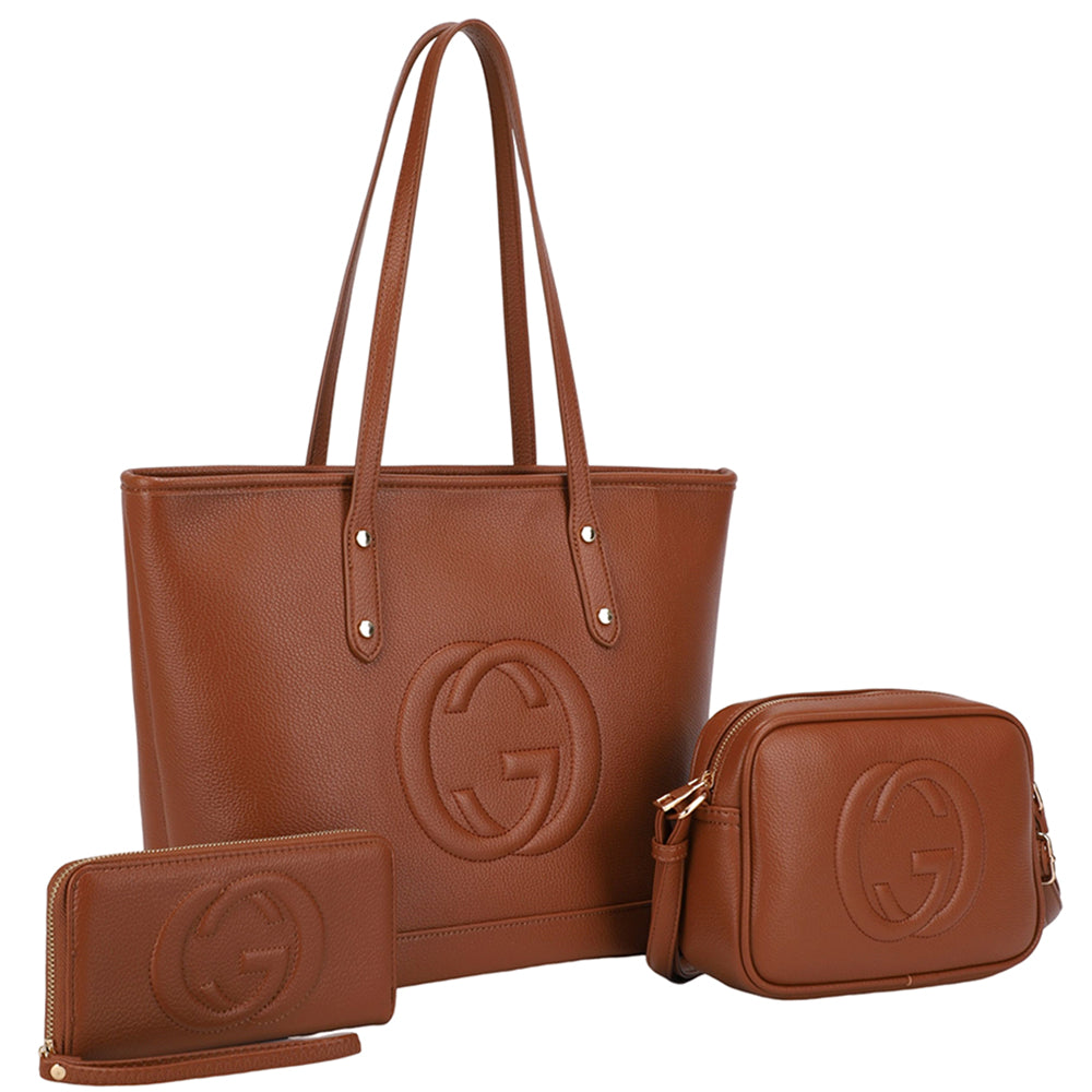 GC Design Tote Bag W Crossbody And Wallet Set
