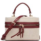 Modern Vanity Handle Satchel Bag