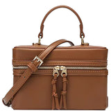 Modern Vanity Handle Satchel Bag