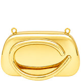Smooth Metal Evening Crossbody Bag