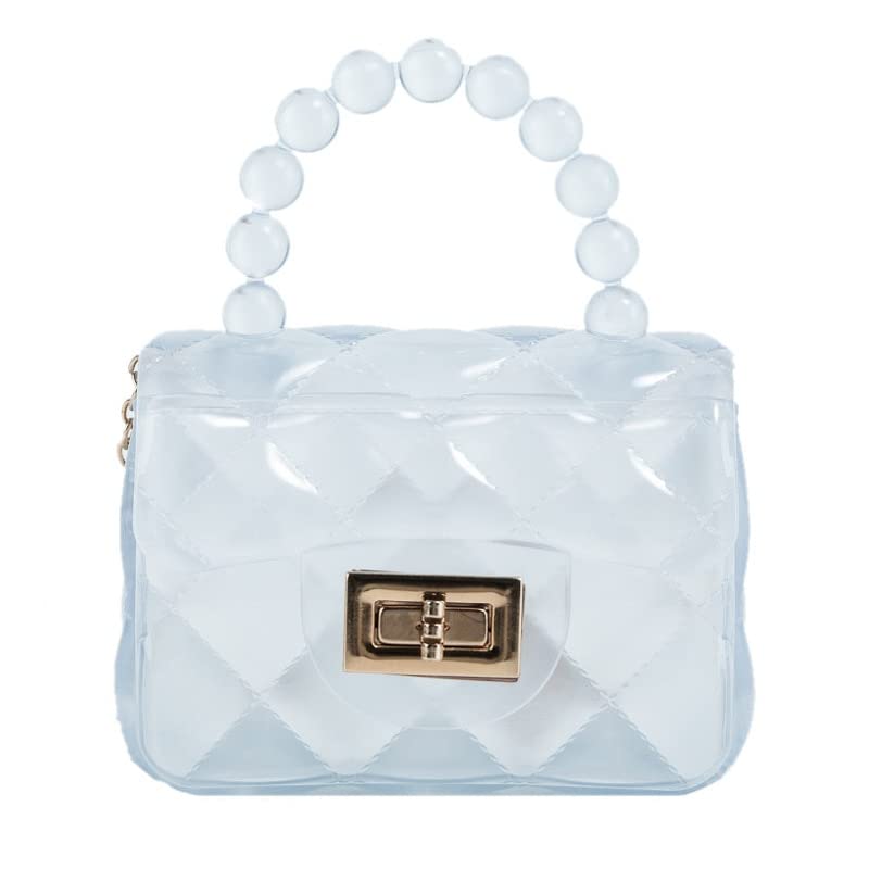 Mini Clear Jelly Bubble Handle Bag