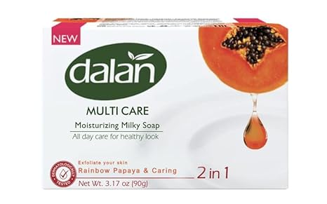 Dalan Multi Care Moisturizing Soap 2 in 1 (Rainbow Papaya & Caring Milk)