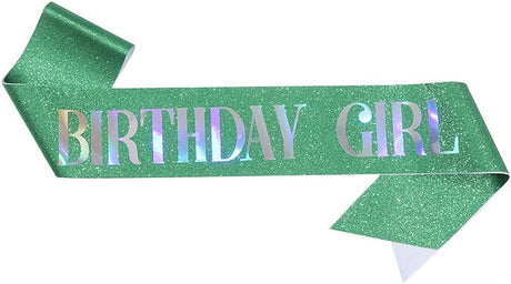 Birthday Girl Glitter Sash