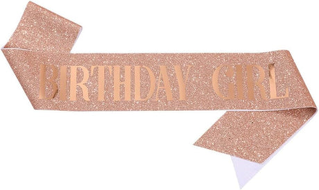 Birthday Girl Glitter Sash