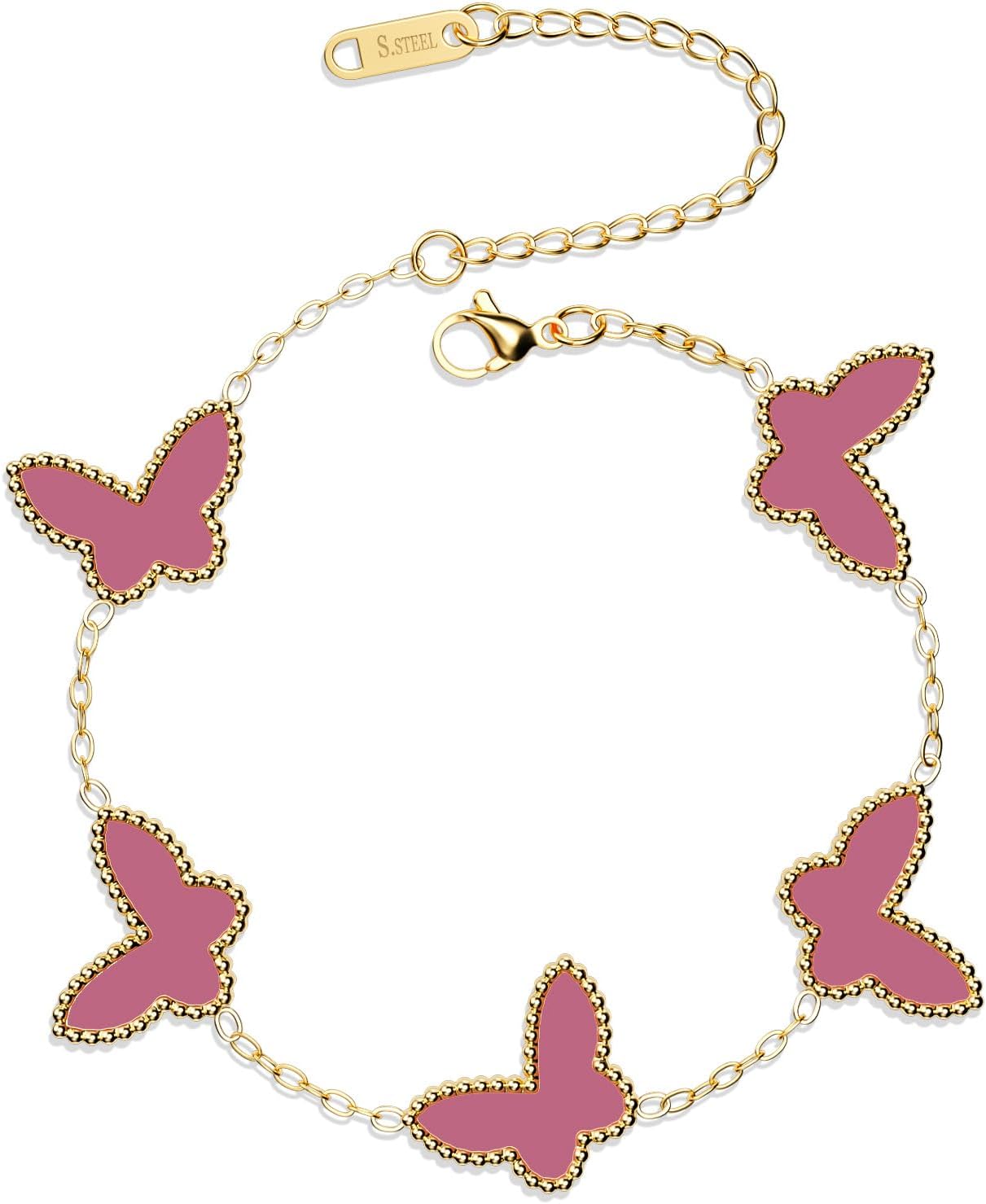 Butterfly Stainless Steel Bracelet