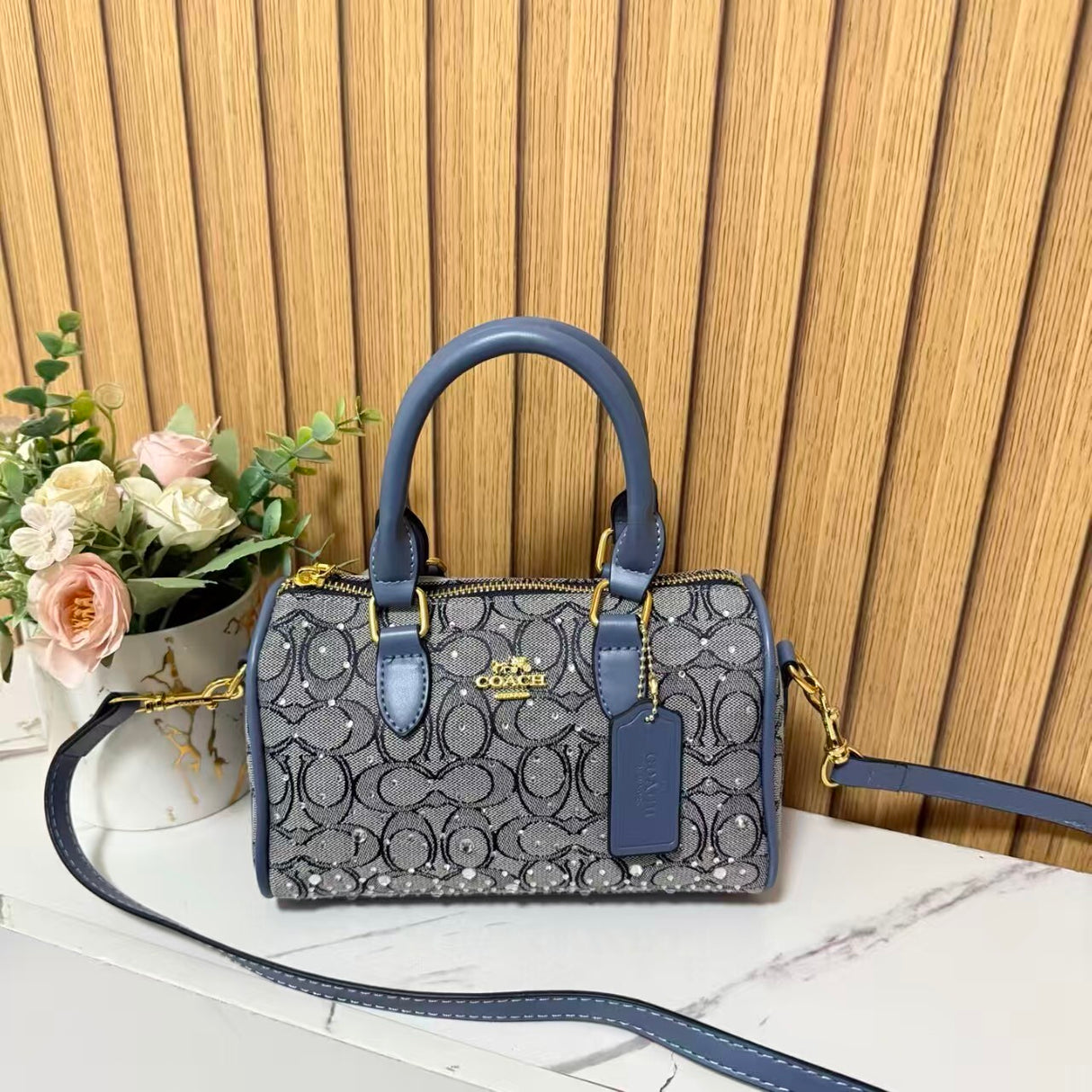 Coach Sparkling Barrel Handbag