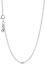 Thin Plain Silver Necklace