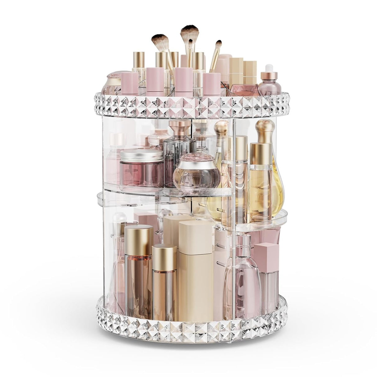 360 Perfume & Cosmetic Rotating Organizer