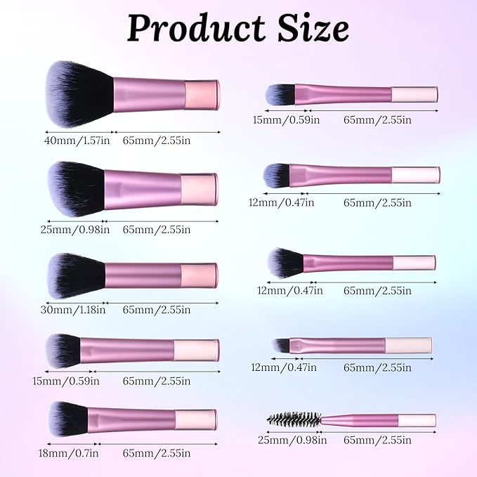 Mini Makeup Brush Travel Kit