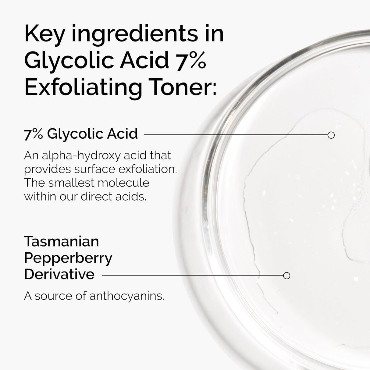 The Ordinary Glycolic Acid 7% Exfoliating Toner 3.4 Fl Oz