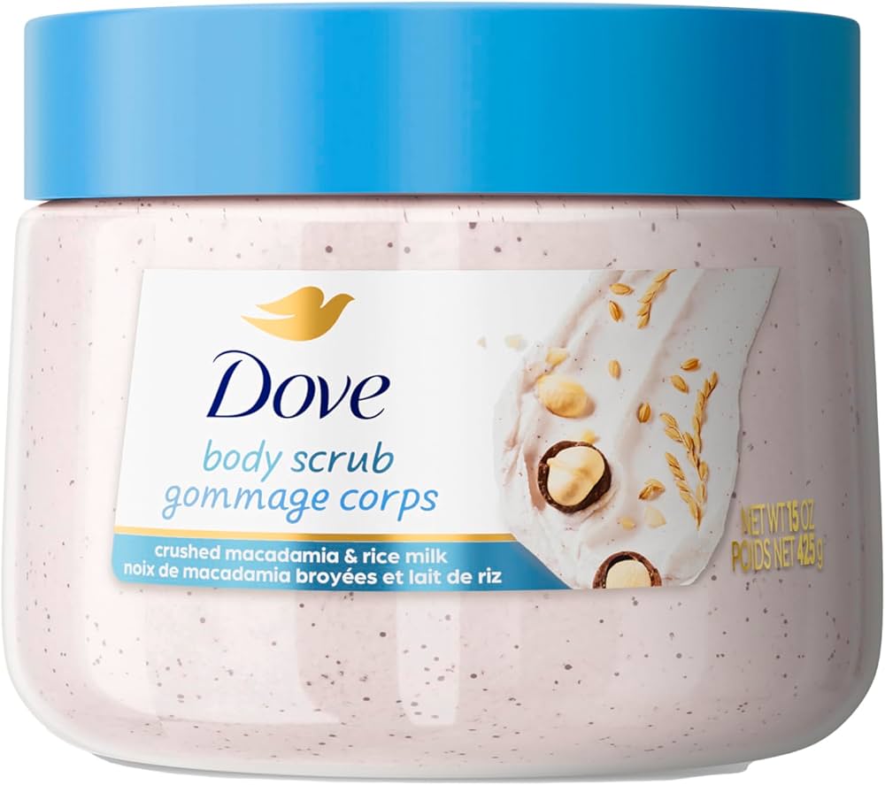 Dove Crushed Macadamia & Rice Milk Moderate Exfoliating Body Scrub